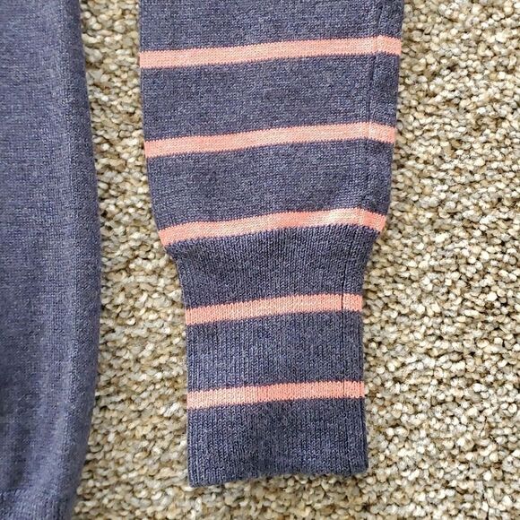 Sweater by Poof Xsmall. Gray and pink striped. Very good used condition. - Picture 3 of 8